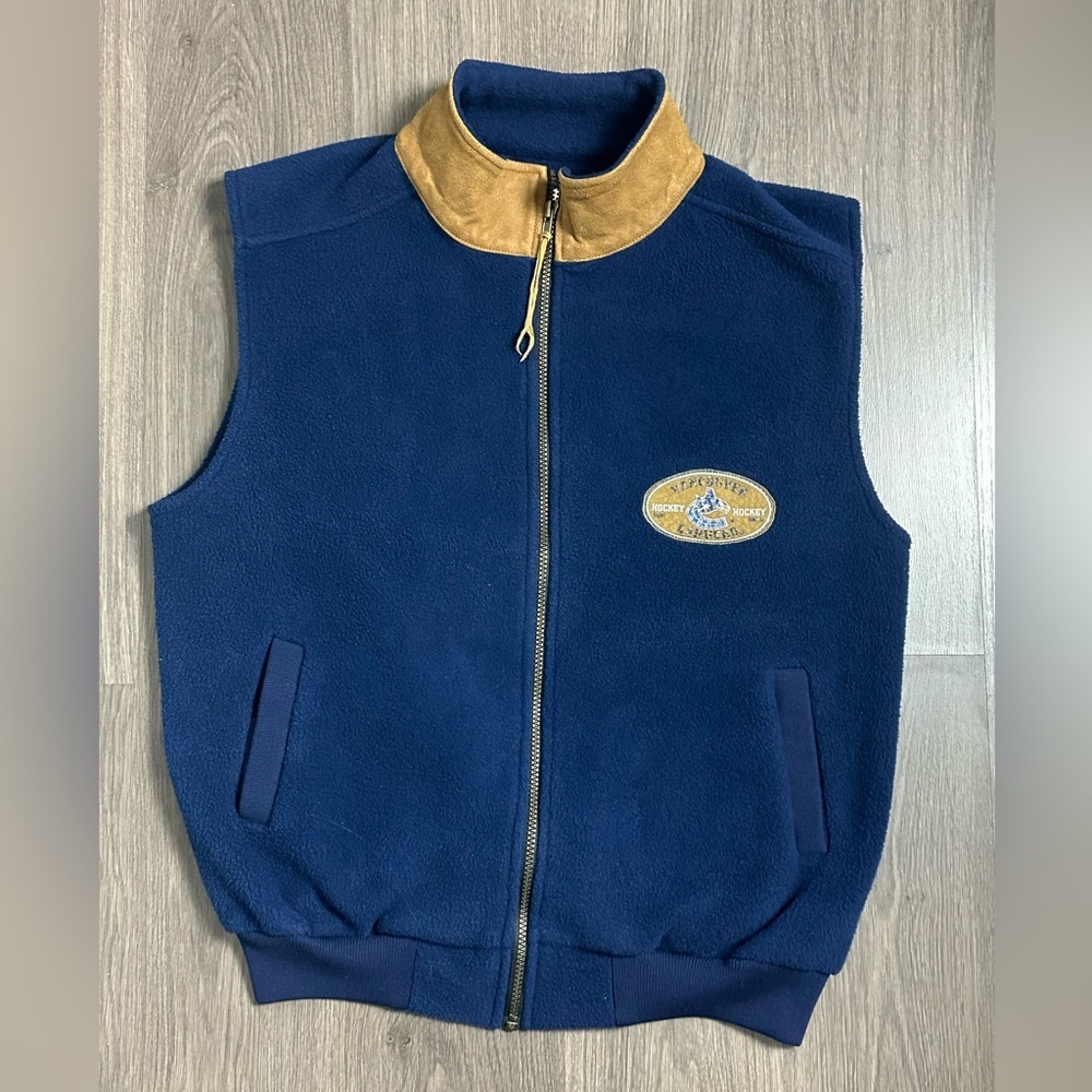 Vintage Vancouver Canucks Fleece Vest - Picture 1 of 8